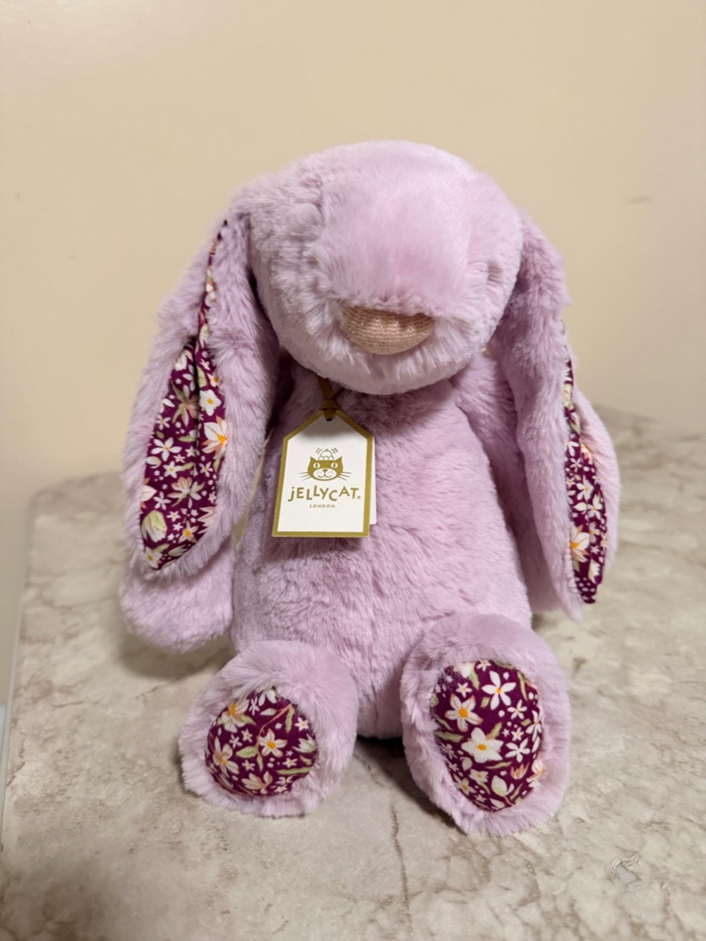 Jellycat my name is thistlepop blossom luxe bunny